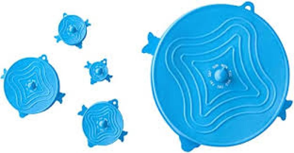 UNILID Silikonlokk 5pk, Blue Topaz