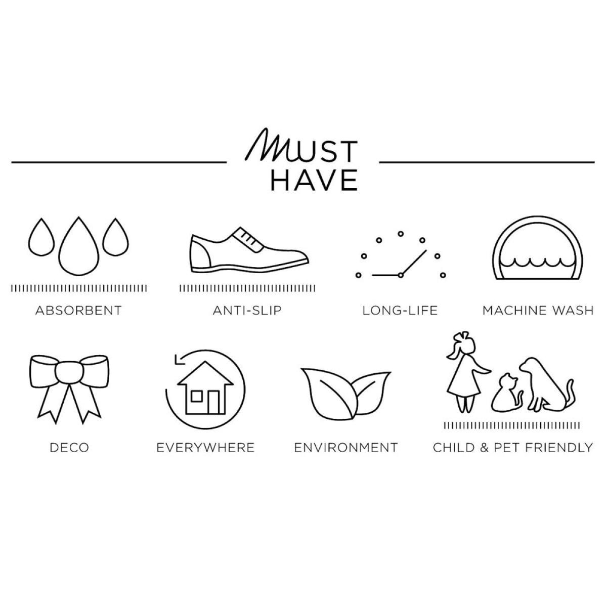 MADABOUTMATS Dørmatte Hey Scraper Carmen 67x110cm