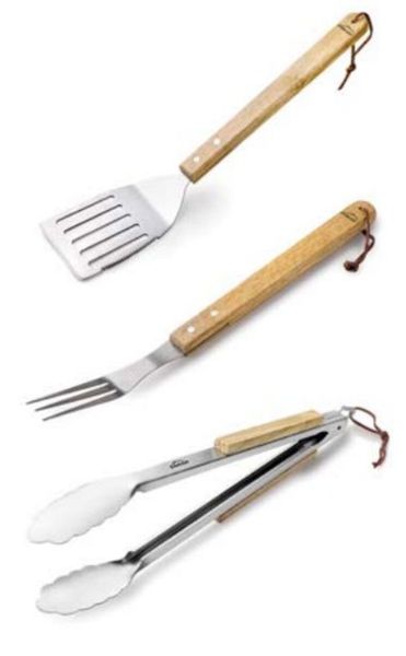 Hovedbilde LACOR Grillsett med 3 deler i rustfritt stål med ...