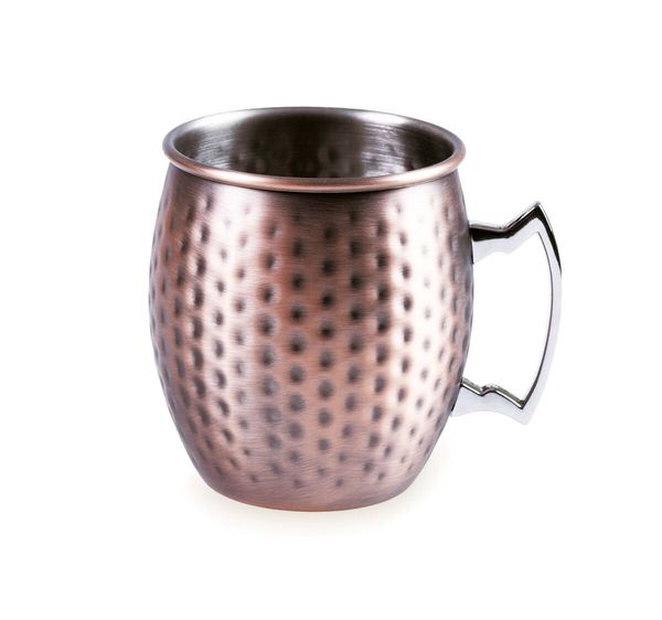 Hovedbilde LACOR Moscow Mule kopp i tradisjonelt hamret kobberdesign, ...