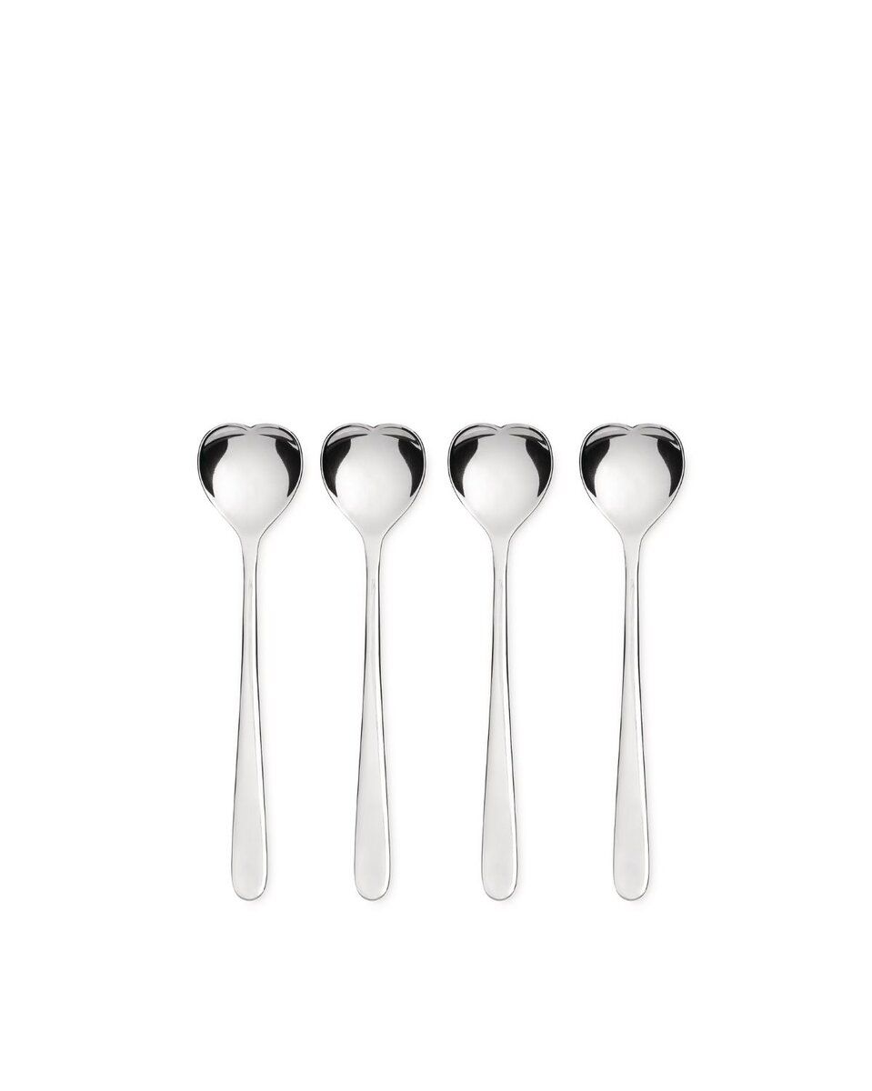 ALESSI BIGLOVE Sett med 4 iskrem-skjeer