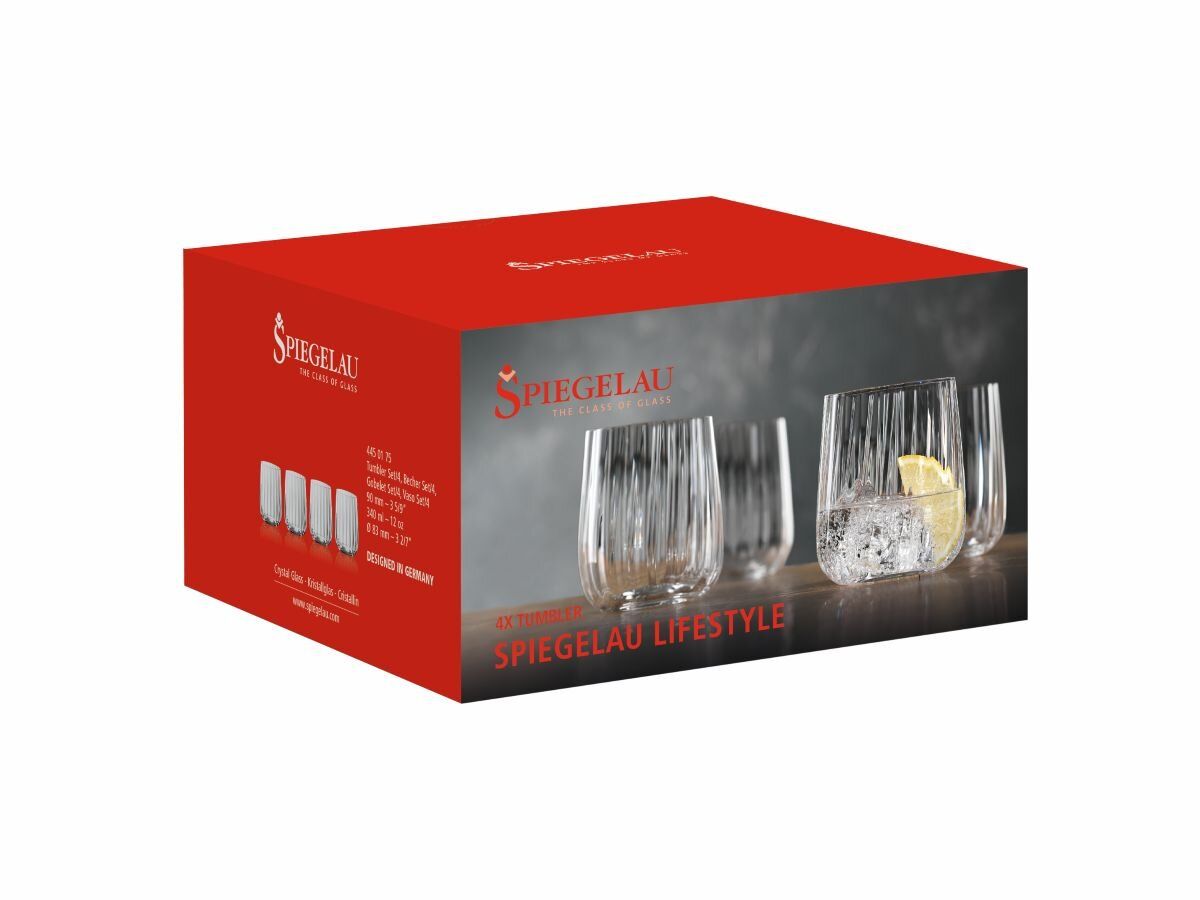 SPIEGELAU Lifestyle Vannglass 340ml 4pk