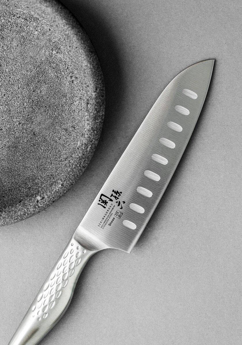 KAI Shoso Santoku Olivenslipt (16,5cm)