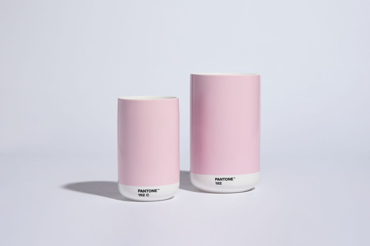 PANTONE Vase, Ø10,2cm, 16,9cm høy, Light Pink