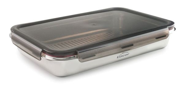 Hovedbilde LACOR Mikrobølgesikker matboks i stål m/tett lokk - 3500ml