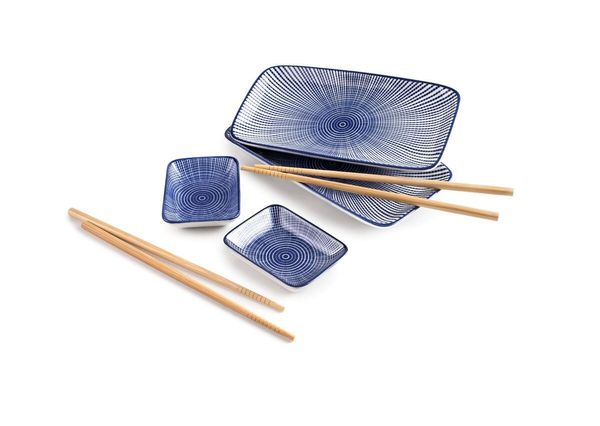 Hovedbilde IBILI Sushisett for to personer i porselen og bambus.