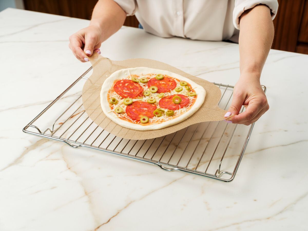 NOSTIK Bakeark i silikon for pizza, Ø29cm