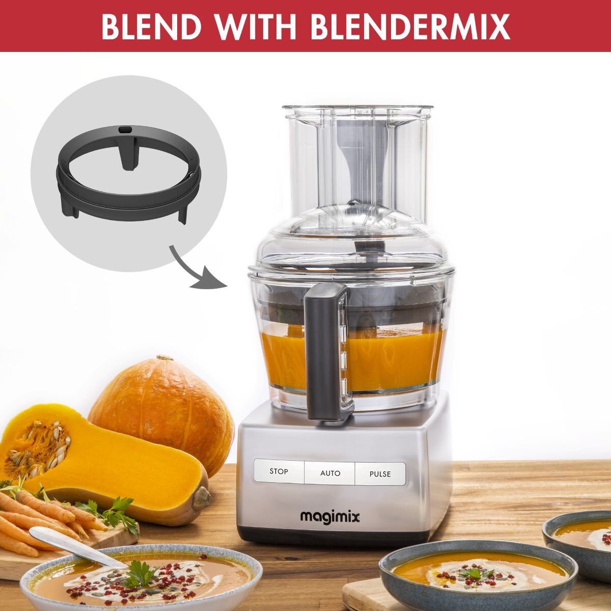 MAGIMIX Food processor CS3200 XL Matte Chrome
