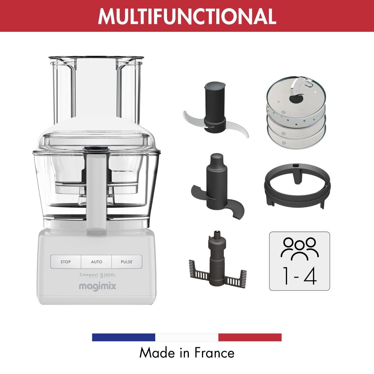 MAGIMIX Food processor CS3200 XL White