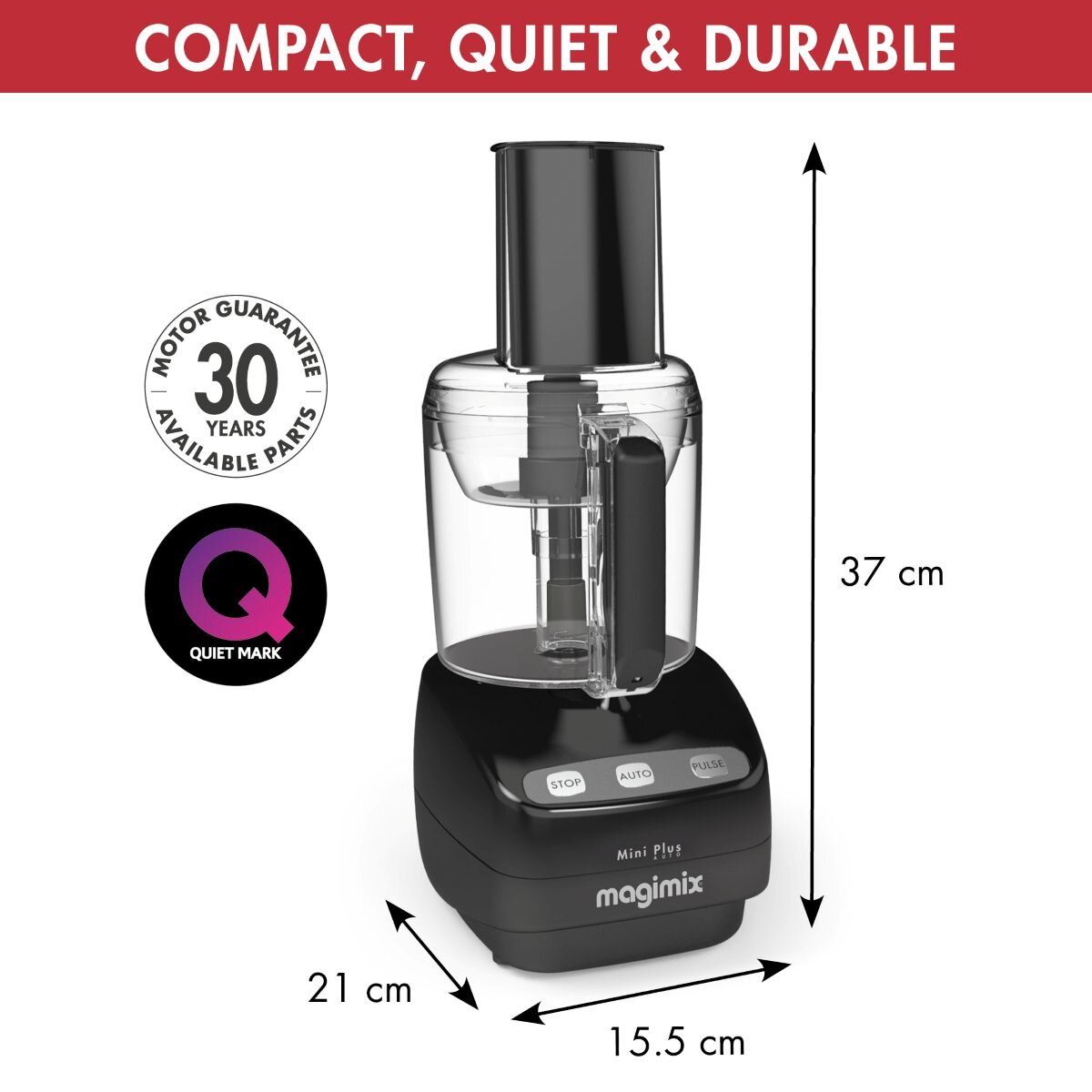 MAGIMIX Food processor Mini Plus Black
