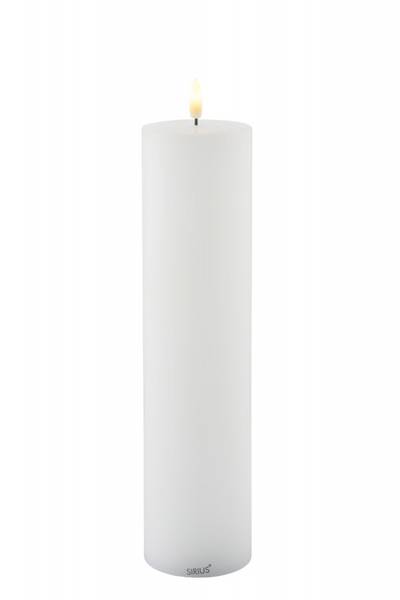 Hovedbilde SIRIUS Sille oppladbart lys, Ø7,5cmx30cm, hvit